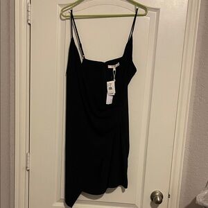 Wayf Black Dress with Spaghetti Straps NWT